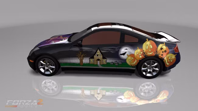 Đôi khi, ngoài những mẫu xe kinh dị, vẫn có những chiếc xe cho lễ Halloween cực kỳ đáng yêu.