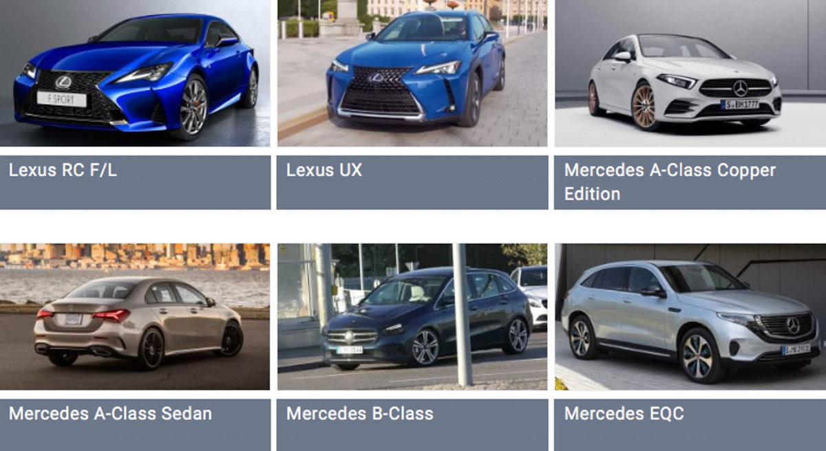 Toyota mang đến Corolla Wagon hay Yaris GRS. Ngoài ra, thương hiệu xe sang của tập đoàn Toyota cũng mang đến hàng loạt mẫu xe sang mới khác như; Lexus RC F/L, UX, ES sedan mới và LC limited Edition... 