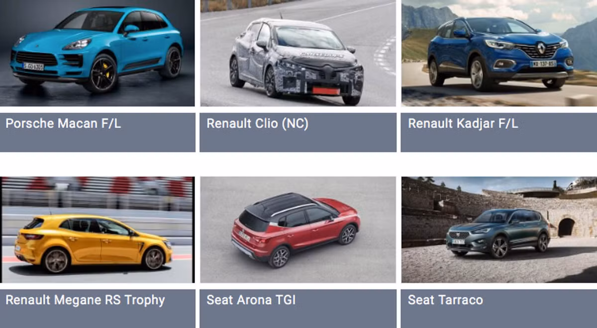 Hai hãng xe Pháp gồm Peugeot và Renault trưng bày nhiều mẫu xe như: DS 3 Crossback, Peugeot retroliscious Concept e-Legend,... Thương hiệu xe Skoda của Czech cũng đem đến triển lãm lần này mẫu Kodiaq RS.