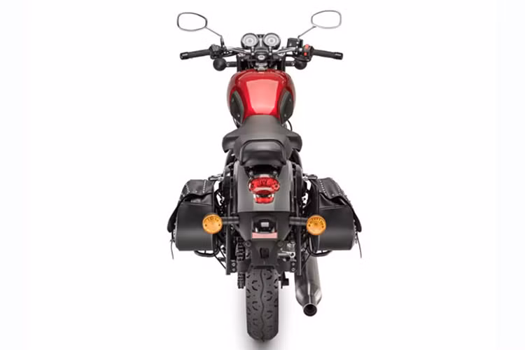 Do sử dụng cấu trúc khung thép ống kiểu cổ điển và những vật liệu truyền thống nên trọng lượng của chiếc Imperiale 400 khá nặng, lên tới 200kg.