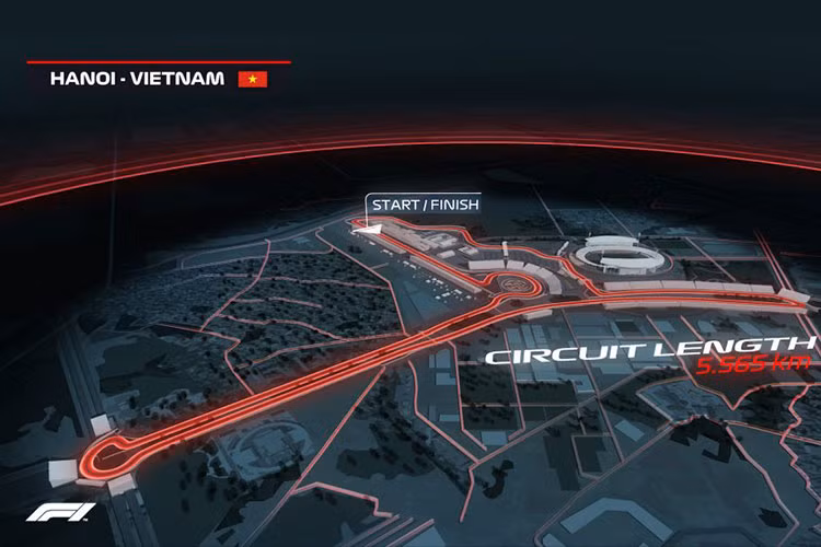 Sự hấp dẫn và kịch tính của đường đua phố F1 tại Việt Nam sẽ đến từ đoạn thẳng dài 1.500m (cùng một vài đoạn thẳng 675m, 880m) với tốc độ tối đa được kỳ vọng sẽ lên đến 335 km/h. Xen kẽ và đó sẽ là những góc cua hẹp thay đổi liên tục đòi hỏi các tay đua phải thực hiện những tình huống xử lý rất chính xác.