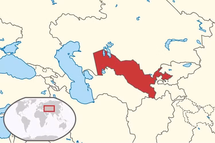 Uzbekistan có tên chính thức Cộng hoà Uzbekistan, là một quốc gia nằm kín trong lục địa tại Trung Á. Nước này có chung biên giới với Kazakhstan ở phía tây và phía bắc, Kyrgyzstan và Tajikistan ở phía đông, và Afghanistan cùng Turkmenistan ở phía nam.
