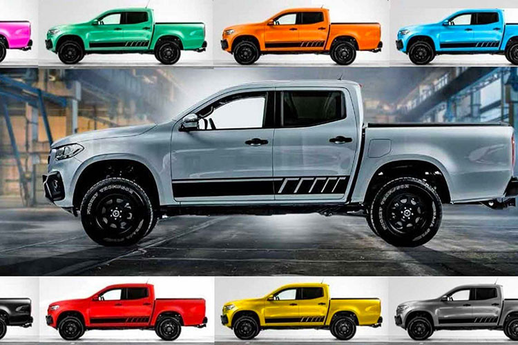 Theo Motor1.com, phiên bản đặc biệt của bán tải Mercedes-Benz X-Class mới được đăng tải từ phía đại lý Mercedes-Benz ở Munchen, Đức. Cụ thể, với gói trang bị off-road X-Class 4x4 đã được cải thiện hệ thống treo nhằm nâng khoảng sáng gầm thêm từ 200mm (7,9 inch) lên 220mm (8,7 inch), đi kèm với bộ mâm 18 inch (265/60R18).