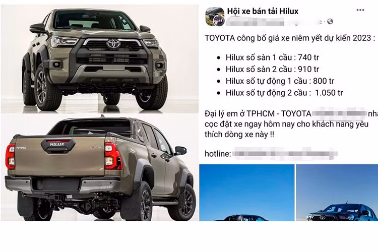 Giá xe Toyota Hilux tại Việt Nam là 852 triệu đồng. Từ nay đến hết năm 2023 là khoảng thời gian rất ngắn để các mẫu xe bán tải hoàn thiện chỉ số tiêu thụ. Có thể doanh số toàn phân khúc bán tải sẽ tăng trưởng trong 3 tháng cuối năm nhưng vị thế của Ford Ranger khó thay đổi. 