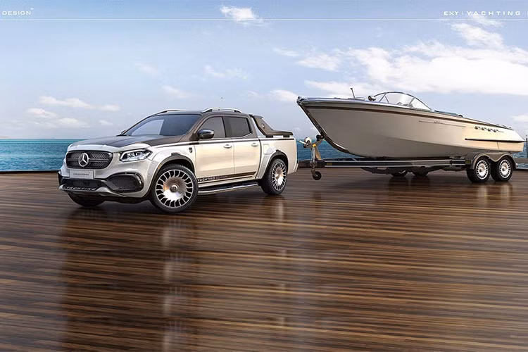 Với tên gọi X-Class Yachting Edition (phong cách du thuyền), phiên bản bán tải này đã được thừa hưởng bộ mâm hiếm của dòng S650 Cabriolet, body kit được làm lại trông nam tính hơn với các chi tiết bằng sợi carbon, cản trước cũng xe trông cứng cáp hơn, ốp gương chiếu hậu mới.
