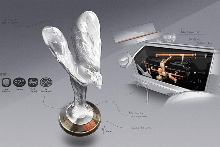 Nội thất xe được bọc da thượng hạng, ghế ngồi bọc da đen với các chi tiết phối xanh cùng đường chỉ khâu nổi bật, bảng chứng nhận phiên bản đặc biệt ''01 trong 35 chiếc Sliver Ghost''... Tương tự như Ghost 2018 phiên bản thông thường, bảng taplo hoàn thiện như mặt đàn piano, kết hợp các chi tiết kim loại, đồng hồ cao cấp...