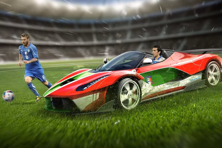 Thương hiệu "ngựa chồm" nổi tiếng trên toàn thế giới chắc chắn sẽ được các cầu thủ đội áo thiên thanh mang đến Pháp, đặc biệt là siêu xe thể thao Ferrari LaFerrari - mẫu xe manh mẽ nhất sẽ được Buffon cùng các đồng đội cầm lái.