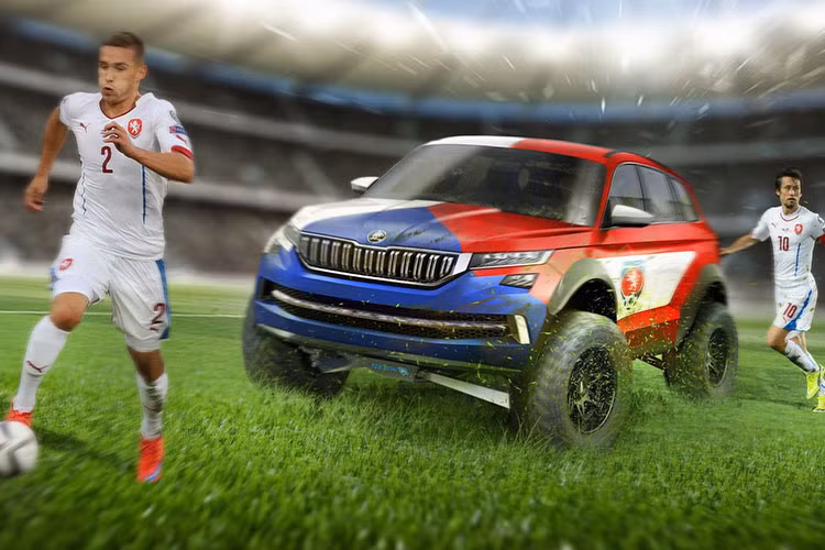 Đội tuyển cộng hoà Séc chắc chắn sẽ mang đến Pháp mẫu SUV Kodiaq của đất nước mình. Mẫu SUV cỡ trung Skoda Kodiaq được lấy cảm hứng từ Skoda VisionS concept mới và cái tên của nó cũng được hãng xe này đặt theo loài gấu của vùng Alaska. 