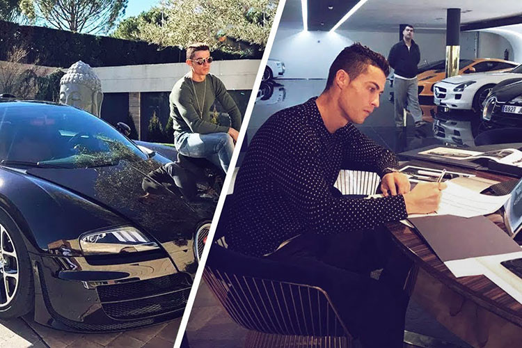 Cầu thủ người Bồ Đào Nha dành tình yêu đặc biệt đối với các dòng xe của Bugatti. Sau khi giành chức vô địch Series A lần thứ 9 liên tiếp cùng Juventus vào năm ngoái, Cristiano Ronaldo đã tự thưởng cho mình một chiếc Bugatti Centodieci, trị giá 11 triệu USD.