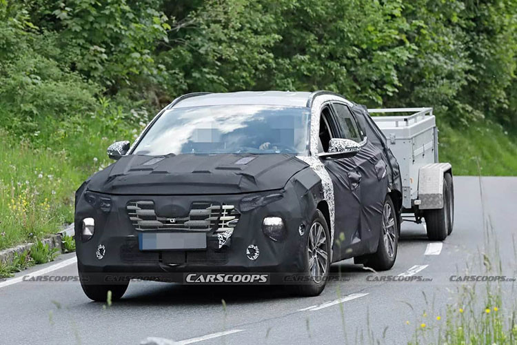 Hyundai Tucson 2024 lo dien, them ban hybrid tiet kiem xang