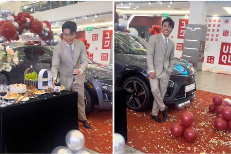 Trước đó, hình ảnh Lê Dương Bảo Lâm đi nhận xe VinFast VF7 đã làm dấy lên tin đồn rằng nam diễn viên lại tiếp tục tậu thêm một chiếc xe mới cho mình. Tuy nhiên, khi nam diễn viên chính thức tiết lộ sự thật trên trang cá nhân, cư dân mạng mới vỡ lẽ và không quên trêu rằng "anh mua xe cho bố mà cứ như mua cho mình vậy".