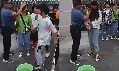 Trang diem den truong, nu sinh bi thay giao lau sach mat