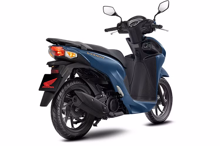 Phiên bản Đặc biệt của Vision năm nay sở hữu màu xanh dương nhám mới lạ, làm tăng tính thời trang cho mẫu "xe ga quốc dân" này. Đối với phiên bản Cao cấp và phiên bản Tiêu chuẩn, các màu sắc vốn được ưa chuộng là đỏ đen, trắng đen và đen sẽ tiếp tục được giữ lại.