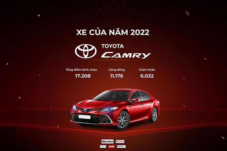 Bình chọn Xe của năm 2022 do diễn đàn otofun và otosaigon đồng tổ chức thuộc về mẫu sedan Toyota Camry.