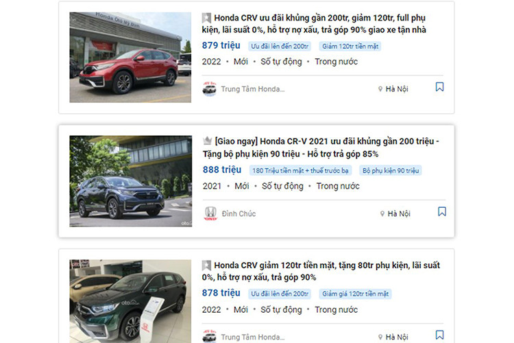 Honda CR-V giam gia sau tai dai ly Viet, Mazda CX-5 de chung-Hinh-2