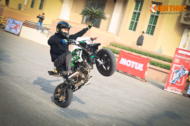 Thí sinh Nguyễn Hoàng Hải với chiếc Kawasaki KSR Pro 110 đạt 38 điểm, xếp thứ 5 chung cuộc.