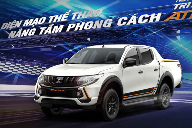 Mitsubishi Triton Athlete 2018 tại Việt Nam sẽ có 3 tùy chọn màu sơn ngoại thất là đen, trắng và xám titan. Hiện hãng Mitsubishi mới công bố giá của Triton Athlete bản 4x2 AT 2018 là 746 triệu đồng (đã bao gồm VAT và đầu CD). Trong khi đó, giá của Mitsubishi Triton Athlete 4x4 AT 2018 dự kiến sẽ được hé lộ trong thời gian tới.