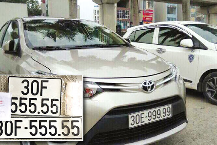 Việc đấu giá biển số xe ôtô sẽ áp dụng với tất cả các biển số trên kho biển số chung của quốc gia.