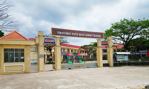 Trường Tiểu học Bình Chánh nơi xảy ra vụ việc đáng buồn vừa qua. Ảnh: Báo Long An