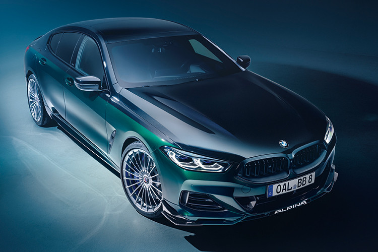  Alpina B8 GT Alpina - hãng độ BMW nổi tiếng đang kỷ niệm 60 năm trong ngành xe hơi. Để ăn mừng cột mốc đó, hãng đã công bố Alpina B8 GT. Dựa trên mẫu xe BMW 8-Series Gran Coupe bốn cửa và chỉ giới hạn ở 99 chiếc, mẫu xe này còn vượt trội hơn cả M8 Gran Coupe nhờ động cơ mạnh mẽ nhất mà Alpina từng chế tạo.