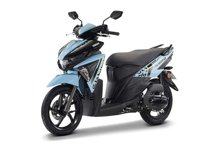 Mẫu xe ga Yamaha Ego Avantiz 2024 mới đã được nhà sản xuất Nhật Bản cập nhật ba phiên bản màu mới tại thị trường Malaysia. Đó là các màu sắc như Xanh da trời, Xanh đen và Tím. 