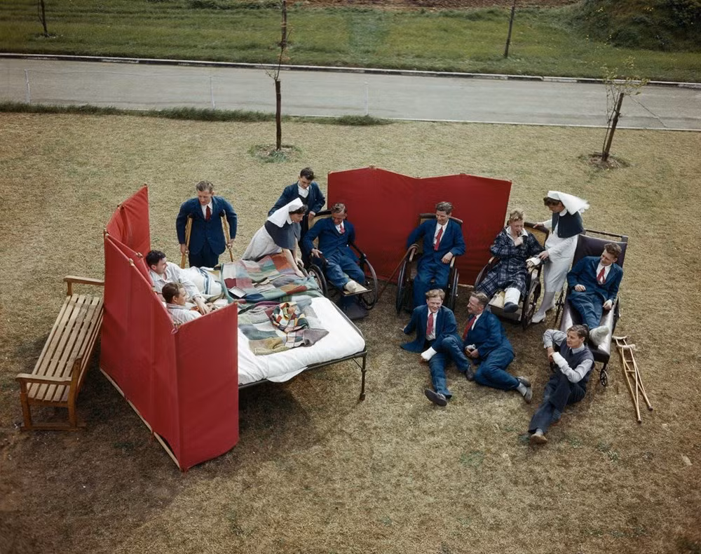 Bệnh viên không quân hoàng gia ở Halton in Buckinghamshire chụp tháng 8/1943.(Nguồn: mashable.com)