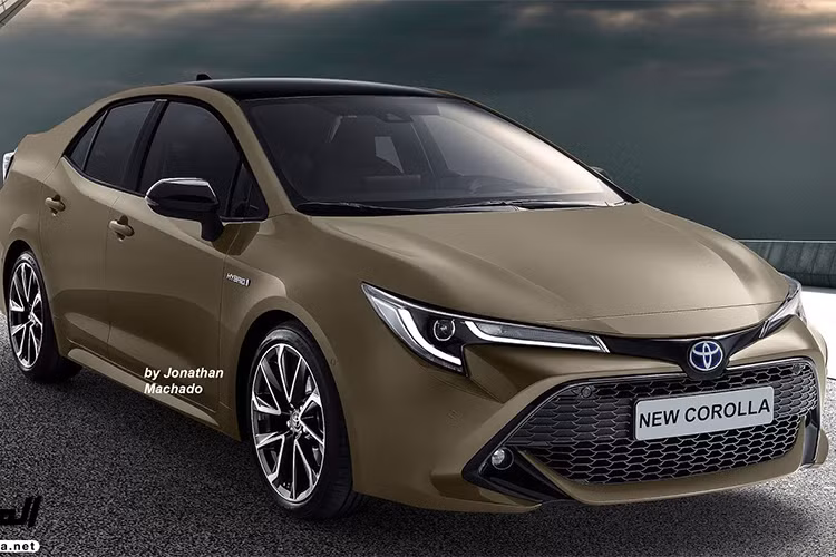 Thông qua hình ảnh phác thảo được công bố, Corolla Altis 2019 sở hữu phần đầu xe với thiết kế cứng cáp, sang trọng hơn. Phần lưới tản nhiệt hình thang cách điệu, tích hợp cụm đèn sương mù dạng tròn nằm ở hai bên.