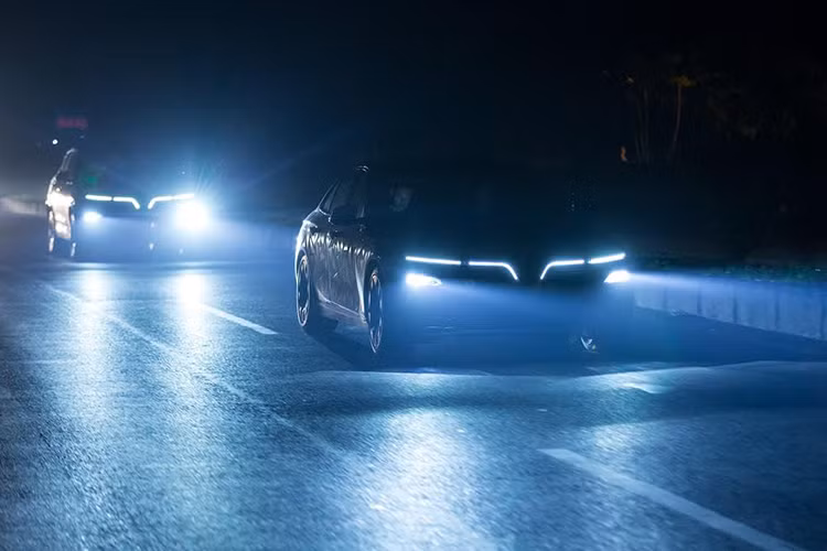 Ngay trong ngày chạy thử đầu tiên, hai chiếc xe đã được vận hành lúc trời tối trên đường cao tốc. Điều kiện ánh sáng kém khiến cặp đèn pha LED mang thương hiệu Hella được dịp “trổ tài”.. Khả năng chiếu sáng của cặp đèn pha được các chuyên gia đánh giá là tốt hơn kỳ vọng. Dải LED ở đầu và đuôi xe cũng vô cùng nổi bật, tạo nét riêng cho việc nhận diện thương hiệu VinFast.