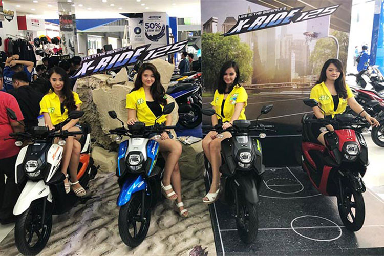 Tại thị trường Indonesia, Yamaha X-Ride 125 sẽ được bán ra với giá 17,65 triệu Rupiah, tương đương 28 triệu đồng. Xe có 4 tùy chọn màu gồm Đỏ đen, Đen xanh, Xanh bạc và Trắng cam. Cách bố trí và phối màu sắc trên xe góp nhấn mạnh sựu trẻ trung, năng động và thể thao vốn có.