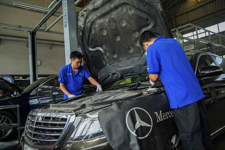 Gan 50 xe sang Mercedes-Benz tai Viet Nam loi he thong lai
