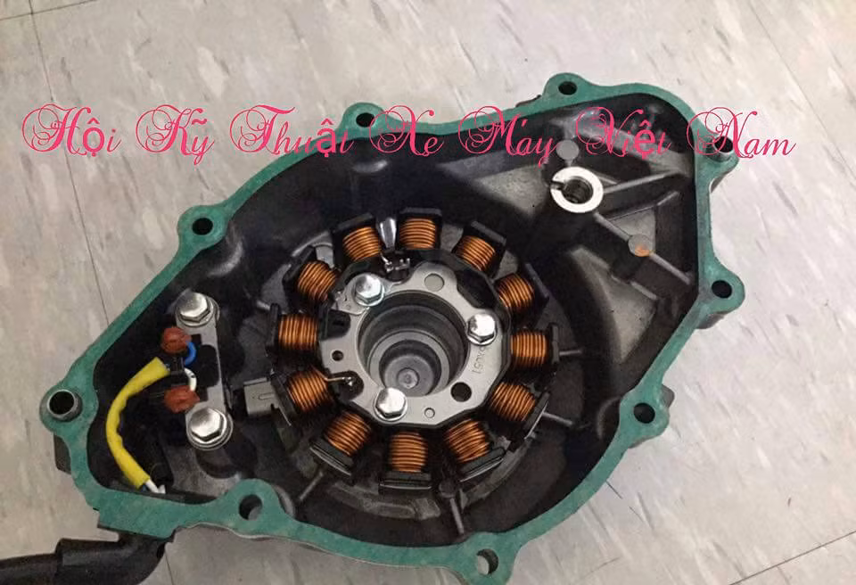 Cuộn lửa của Winner 150 với 12 cuộn dây.