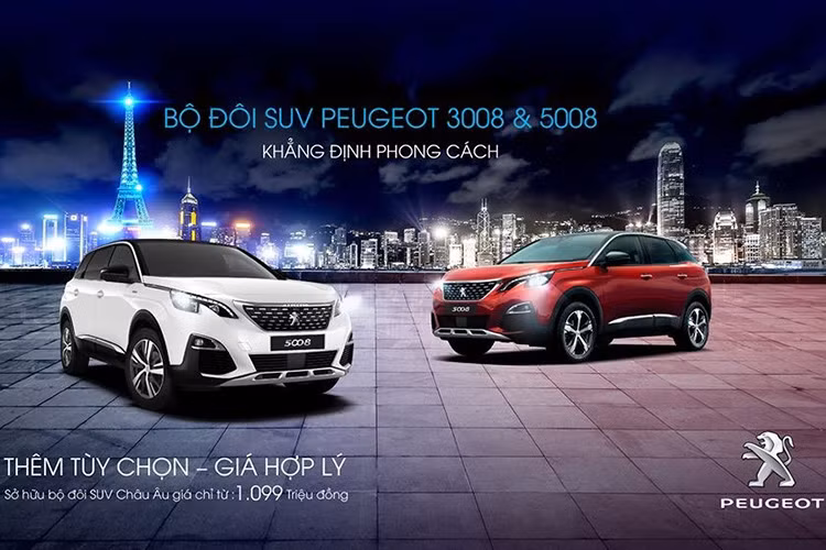 Mới đây, các tư vấn bán hàng đồng loạt chào bán phiên bản mới bộ đôi Peugeot 3008 và 5008 mới cùng mức giá phù hợp với túi tiền nhiều khách hàng, giảm hơn tới cả trăm triệu đồng, lần lượt là 1,099 tỷ và 1,199 tỷ đồng. Theo đó, đây chỉ là các phiên bản tiêu chuẩn được lược bỏ bớt một số trang bị để giúp người dùng dễ dàng tiếp cận hơn với những mẫu ôtô đến từ thương hiệu Pháp.