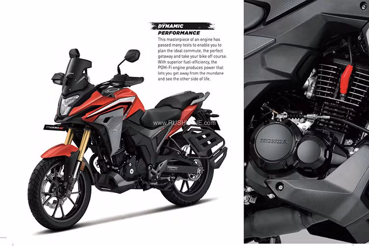 Ở thiết kế, mẫu xe môtô Honda CB200X 2021 được pha trộn giữa Honda CB500X và mẫu naked bike Hornet 2.0 tại thị trường Ấn Độ. Xe được làm cao ráo với dàn phuộc trước USD nổi bật có hành trình lớn, đầu đèn pha thiết kế hình chữ V khỏe khoắn và nổi bật.