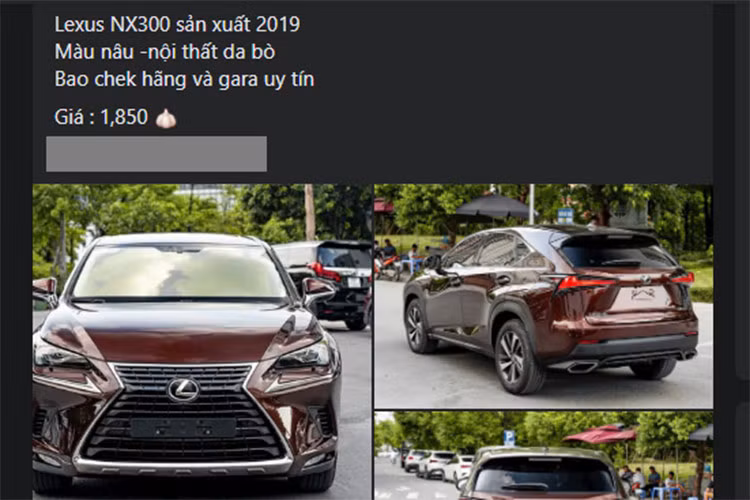 Mức giá xe Lexus NX300 2019 này được chủ nhân "thách cưới" là 1,85 tỷ đồng. Được biết ở thời điểm mua mới của Lexus NX300 2019 là 2,510 tỷ đồng. Để trở thành chủ nhân hợp pháp của xe, tổng số tiền mà người dùng ban đầu phải bỏ ra có thể lên tới gần 2,8 tỷ đồng.
