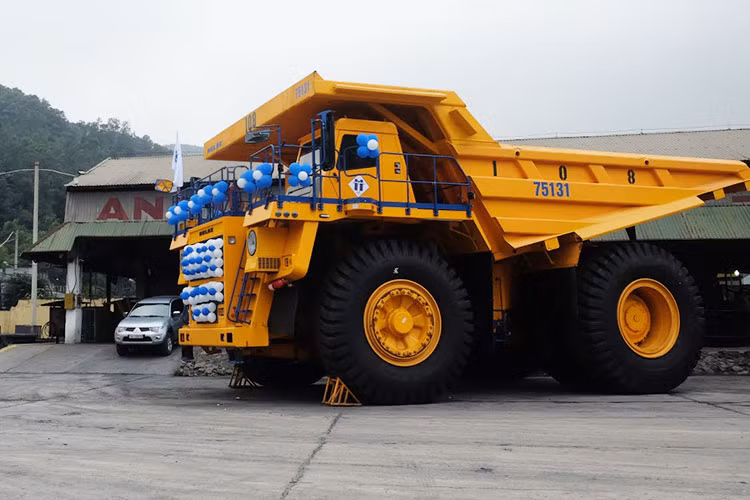 Những chiêc xe tải siêu trường này được sản xuất dành riêng cho khí hậu nhiệt đới, tương ứng với các điều kiện sản xuất tại mỏ. Xe được thiết kế với hệ truyền động điện nên có độ tin cậy và hiệu suất cao cả về mặt kinh tế lẫn kỹ thuật với kích thước rộng 6,4m, dài 11,5m và cao 5,9m.