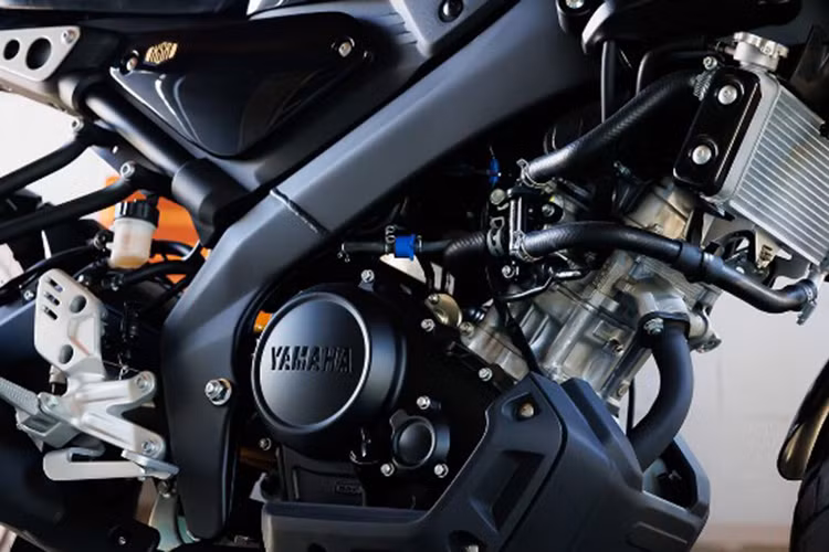 Tỷ số nén của xe là 11,2:1, mang lại công suất tối đa 15 mã lực tại 10.000 vòng/phút và mô-men xoắn cực đại 12 Nm tại 8.000 vòng/phút. Xe sử dụng hộp số 5 cấp, trang bị bộ Assist Slipper Clutch và truyền lực qua dây xích.