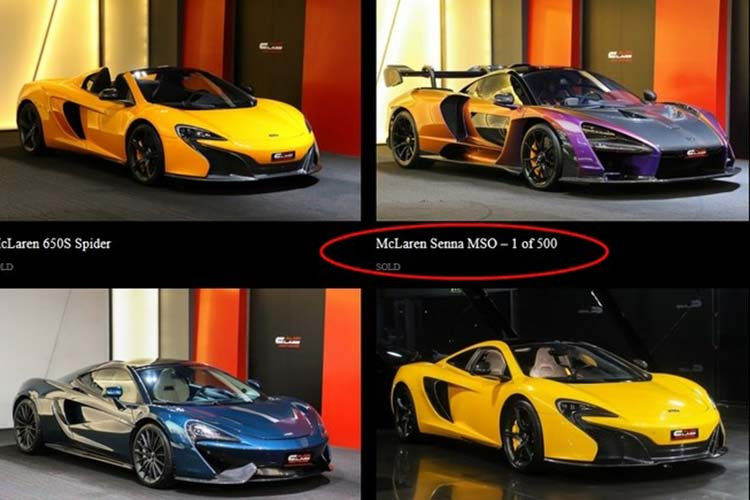 Hiện chiếc siêu xe McLaren Senna triệu đô màu Cerberus Pearl đã được đại lý Al Ain Class Motors ở Dubai để trạng thái đã bán. Điều này chứng tỏ đã có ai đó đặt cọc mua chiếc siêu xe triệu đô này. Hy vọng rằng những sự trùng hợp này là do một khách hàng Việt mua McLaren Senna màu Cerberus Pearl tạo ra.