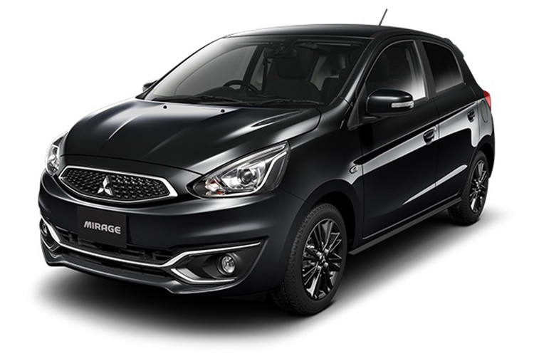 Mực dù có cái tên là Black Edition nhưng Mitsubishi Mirage phiên bản đặc biệt mới lại có nhiều tùy chọn màu sơn ngoại thất như đen trơn Black Mica, xám Titanium Grey Metallic phối đen Black Mica, đỏ Wine Red Pearl phối đen Black Mica, đỏ Red Metallic phối đen Black Mica và trắng White Pearl phối đen Black Mica.