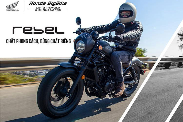 Tương tự như Gold Wing 2022, phiên bản Honda Rebel 500 2022 mới tại Việt Nam chỉ được thay đổi ở tùy chọn màu nhằm mang đến cho người dùng các lựa chọn mới, bao gồm Xám Đen, Đen và Đỏ Đen. Tổng thể xe vẫn giữ thiết kế Cruiser với chiều cao yên thấp mang đến cảm giác lác dễ dàng và linh hoạt.