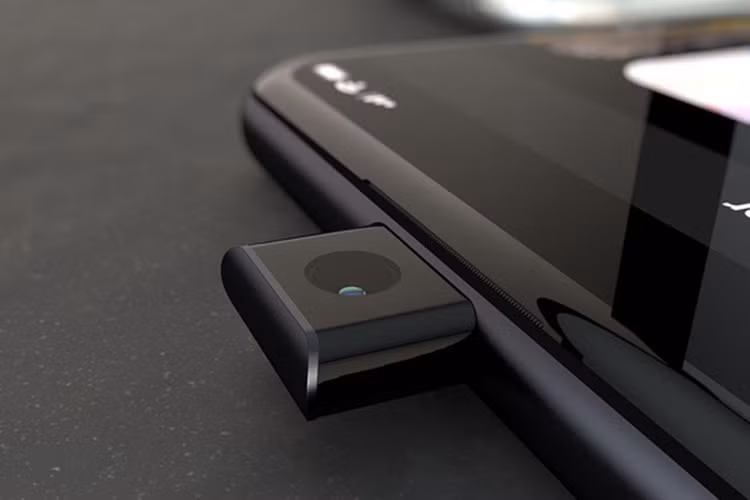 Mặt trước của máy là màn hình Retina có kích thước 6.3 inch, đi kèm cảm biến camera selfie 12MP được đặt trong cụm camera thò thụt. 