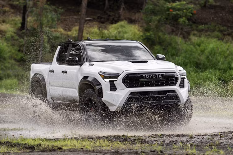 Hon 100.000 xe Toyota Tacoma 2024 lo ngai ro ri dau phanh