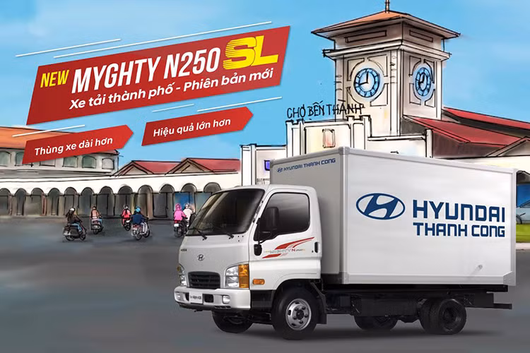 Phân khúc xe tải hạng nhẹ tải trọng 2.5 tấn luôn có nhu cầu rất lớn với hàng loạt các thành phố được mở rộng, các khu kinh tế cùng các trung tâm thương mại được xây dựng. Với nhu cầu về một chiếc xe tải nhẹ, chuyển chở hàng hóa quãng ngắn một cách dễ dàng đang ngày một tăng, HTCV đã cho ra mắt mẫu xe tải Hyundai New Mighty N250SL mới.