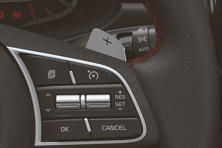 Ở bản đắt nhất, xe sẽ có nội thất bọc giả da, hệ thống đèn viền nội thất, ghế trước làm mát, hệ thống lọc không khí, hệ thống âm thanh Bose, màn hình cảm ứng 10,25 inch của hệ thống thông tin giải trí cũng như kết nối với điện thoại thông minh qua Apple CarPlay và Android Auto.