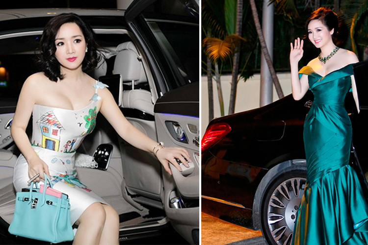 Mercedes-Maybach S600 của Giáng My hay sử dụng cách đây 6 năm là 1 trong những chiếc xe siêu sang đắt đỏ bậc nhất tại dải đất hình chữ S của hãng xe Mercedes-Benz phân phối lúc bấy giờ. Hiện Hoa hậu đền Hùng duy nhất ở Việt Nam và con gái cũng có cổ phần khủng trong tập đoàn Tân Hoàng Minh.