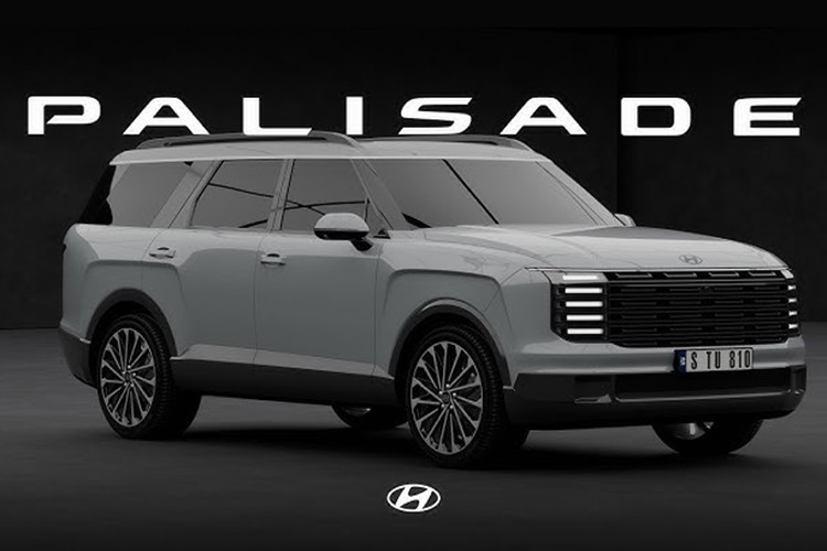 Ở phía sau, cụm đèn hậu của Hyundai Palisade thế hệ mới có thiết kế tương tự đèn pha. Phần đuôi xe của Palisade cũng vuông vức như SantaFe nhưng được cắt vát gọn gàng và tinh tế hơn.