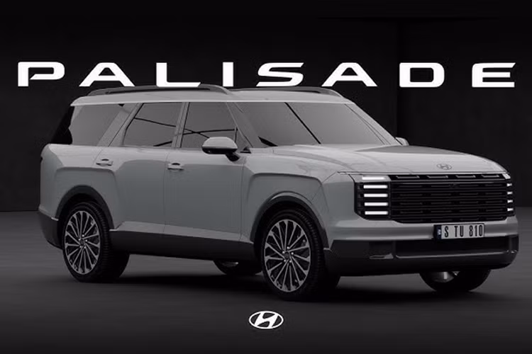 Ở phía sau, cụm đèn hậu của Hyundai Palisade thế hệ mới có thiết kế tương tự đèn pha. Phần đuôi xe của Palisade cũng vuông vức như SantaFe nhưng được cắt vát gọn gàng và tinh tế hơn.