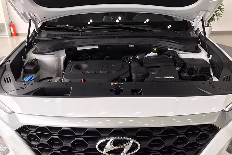 Hyundai Santa Fe 2019 tại Việt Nam sẽ được trang bị động cơ dầu 2.2L hoặc xăng 2.4L. Động cơ dầu 2.2L sản sinh công suất 202 mã lực, mô-men xoắn cực đại 441 Nm trong khi động cơ xăng 2.4L sản sinh công suất 188 mã lực và mô-men xoắn cực đại 241 Nm. Phiên bản máy dầu dùng hộp số tự động 6 cấp trong khi bản máy xăng là loại tự động 8 cấp.