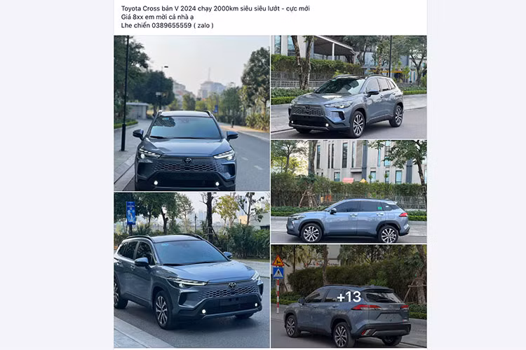 Toyota Corolla Cross 2024 chay 2.000km, lo 100 trieu o Ha Noi-Hinh-2