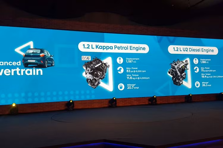 Cụ thể, với động cơ xăng sẽ là loại động cơ 4 xi-lanh, hút khí tự nhiên 1.2L, cho ra công suất tối đa 82 mã lực và mô-men xoắn cực đại 114 Nm. Với bản động cơ dầu là loại 3 xi-lanh, tăng áp dung tích 1.2L, cho ra công suất 73 mã lực và mô-men xoắn cực đại 190 Nm. Đi kèm với đó còn là tuỳ chọn về hộp số bao gồm hộp số sàn 5 cấp và hộp số tự động 5 cấp.