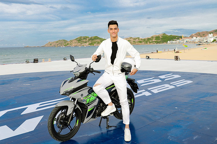 Sự phối màu vô cùng lạ mắt ở phiên bản Exciter mới.